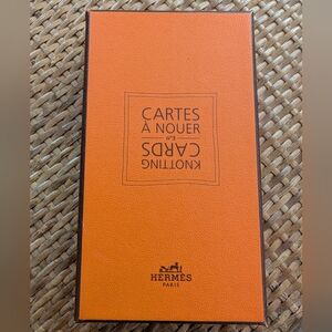 Hermès Knotting Cards NIB